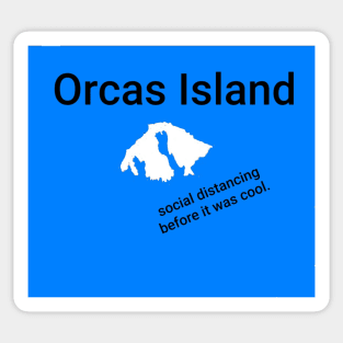 Orcas Island social distancing Sticker